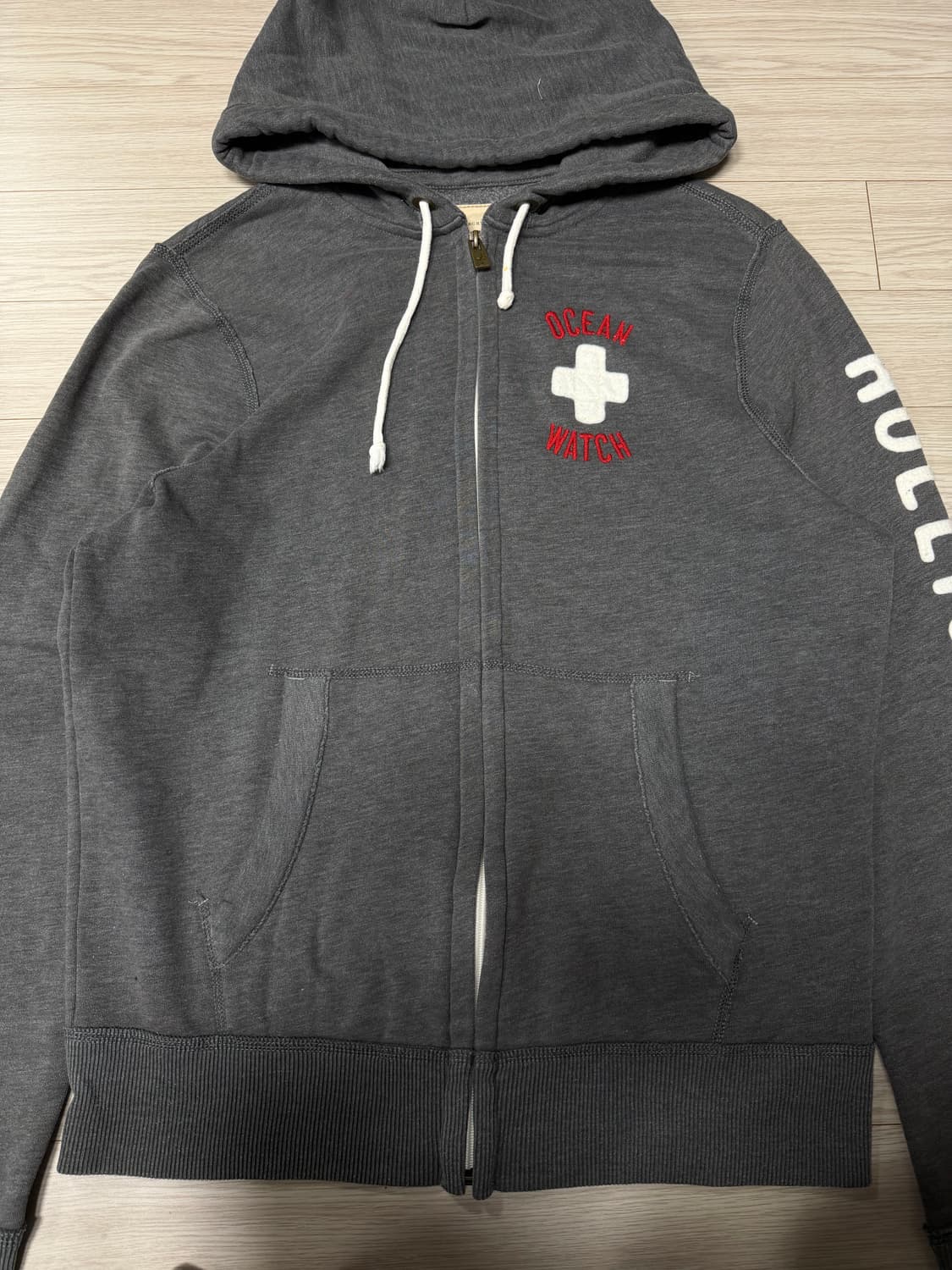 홀리스터 그레이 후드집업 xl 상품이미지2