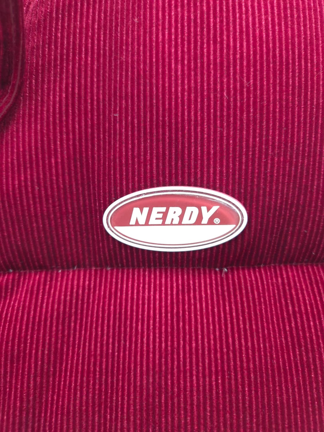 S 널디 코듀로이 패딩 오리털 버건디 상품이미지4