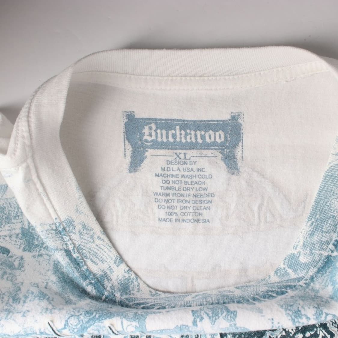 버카루 빈티지 그래픽 프린팅 티셔츠 XL 상품이미지5