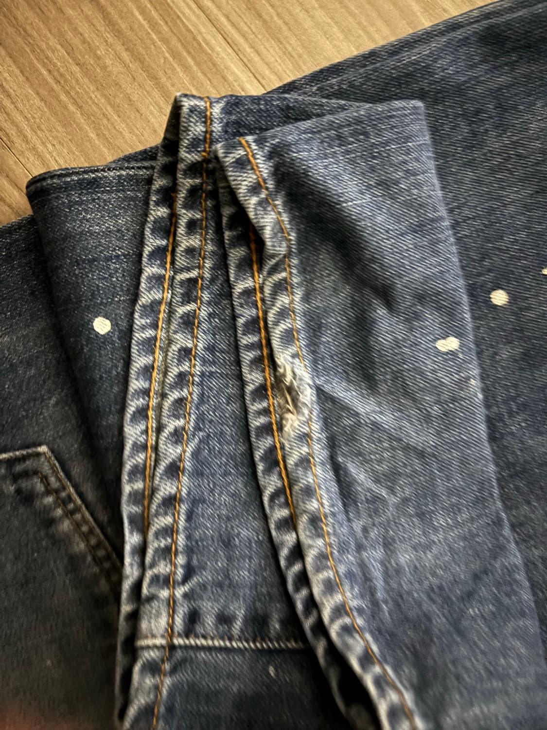 꼼데가르송 옴므 페인팅 데님 상품이미지3