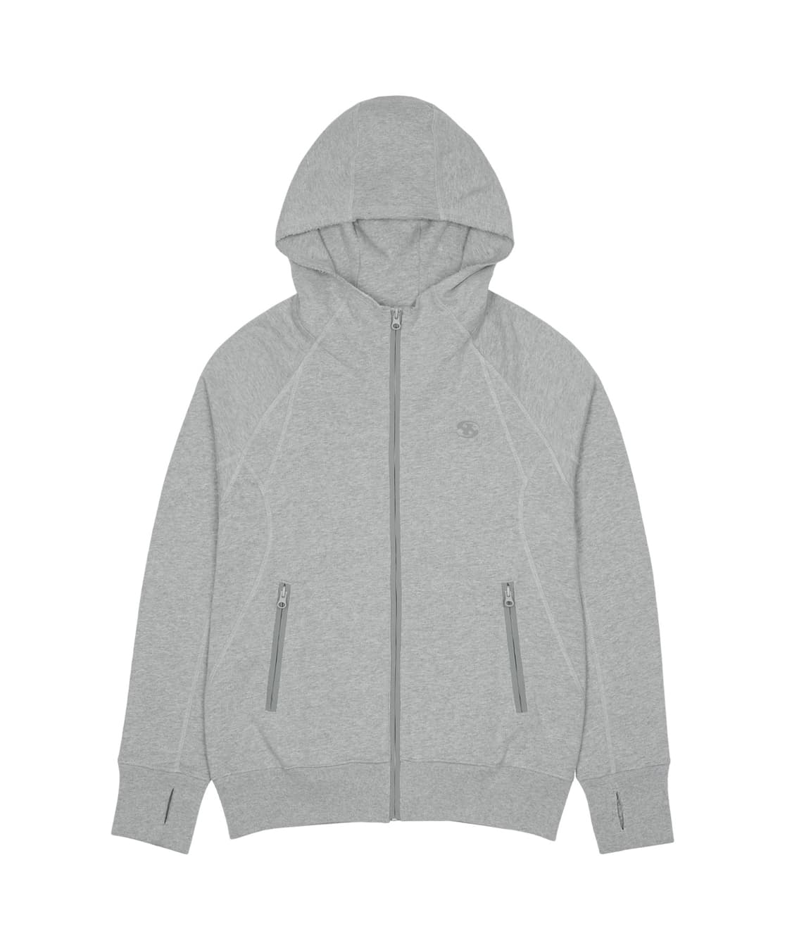 (1) 산산기어 슬링 집업 후디 집업 멜란지 그레이 26 상품이미지1