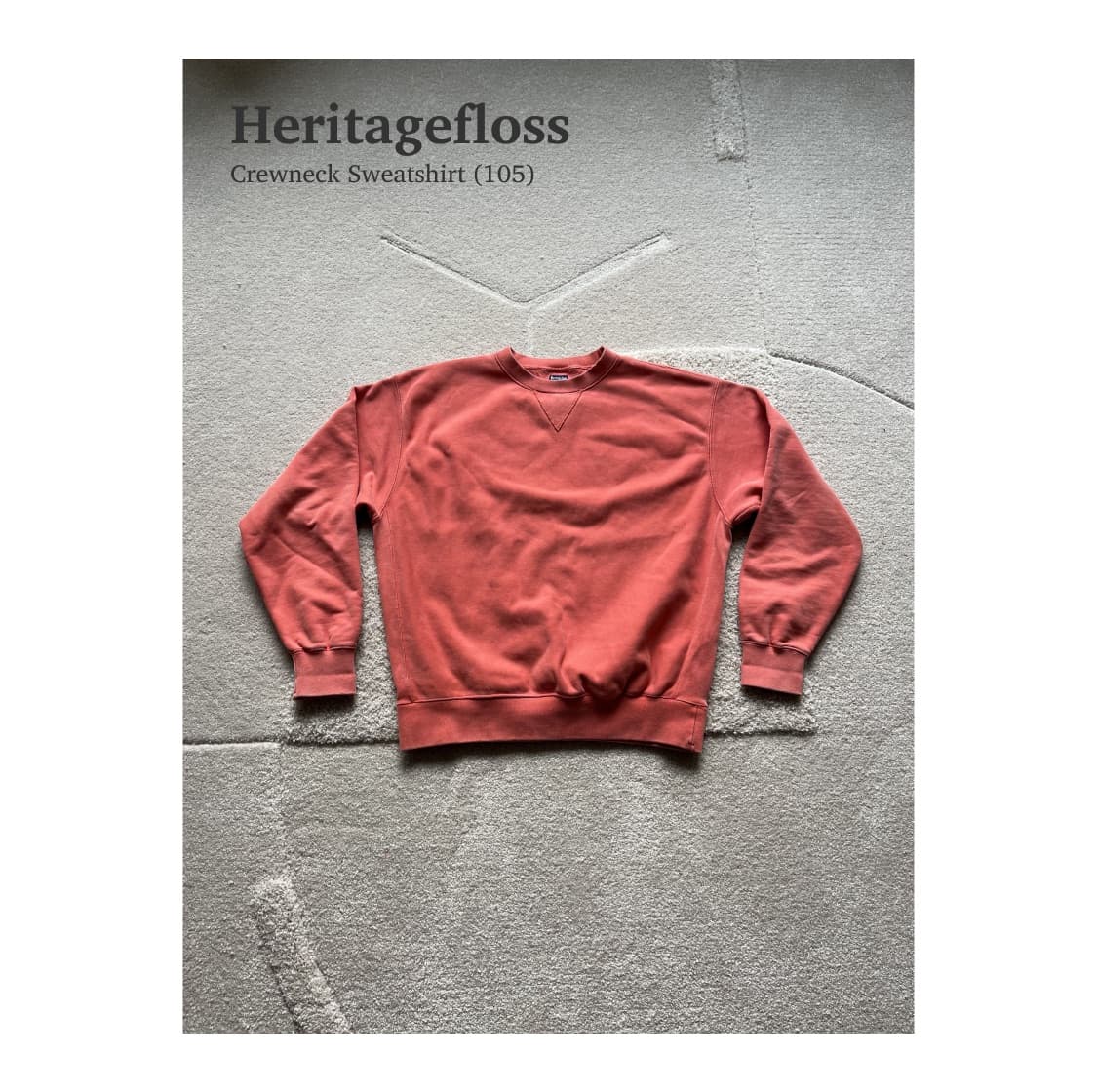 헤리티지플로스 크루넥 스웻셔츠 초판 (105) 상품이미지1