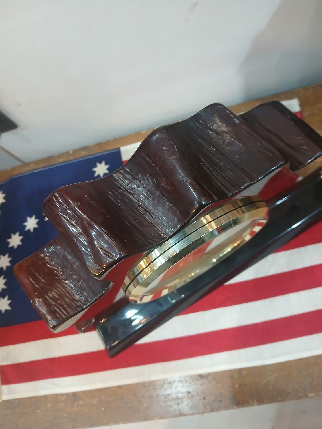 빈티지 세이코 원목 탁상시계 상품이미지3