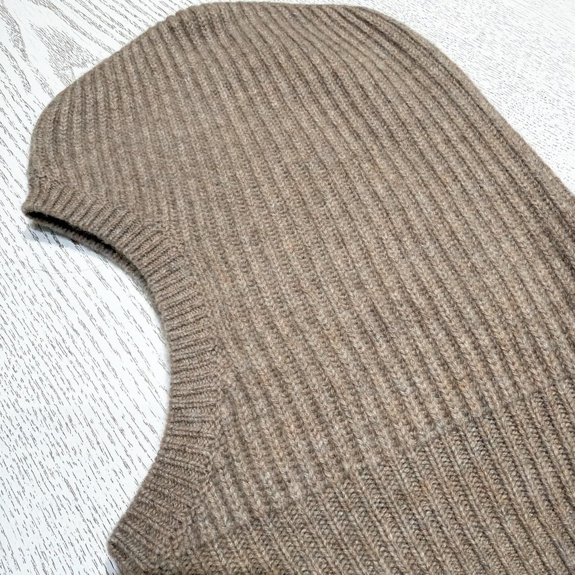 (정품/새상품) 홀츠베일러 여성 라이트브라운 캐시미어100 바라클라바 상품이미지2