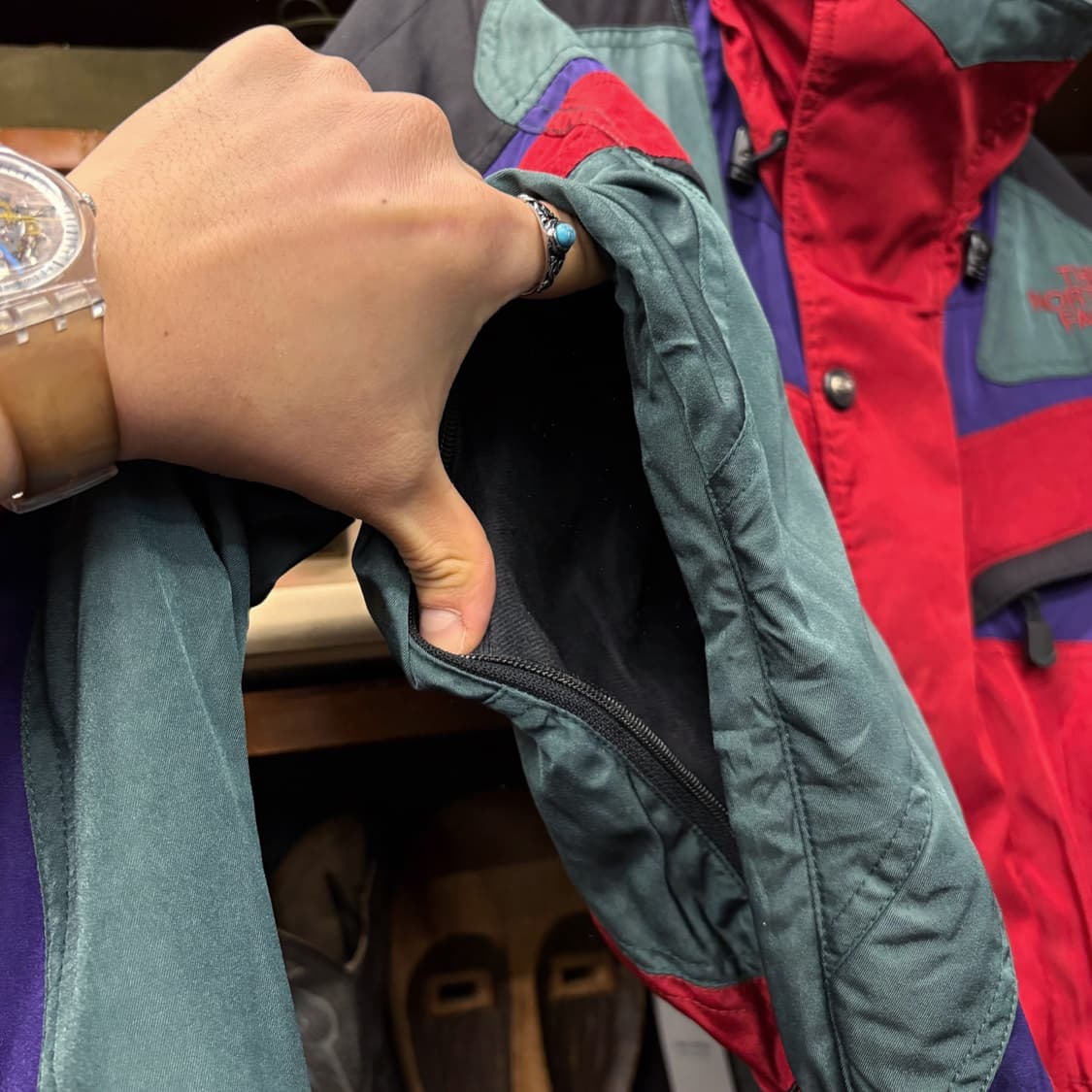 90s 노스페이스 TNFX 레트로 컬러블럭 윈터 마운틴 파카 N174 상품이미지6