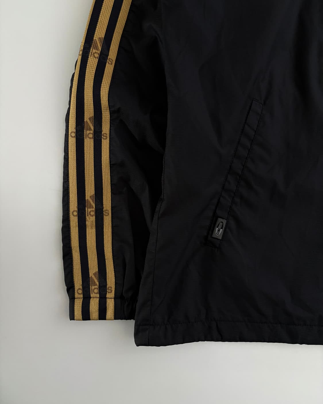 Adidas 아디다스 오리지널 옐로우라인 블랙 바람막이 자켓 상품이미지6