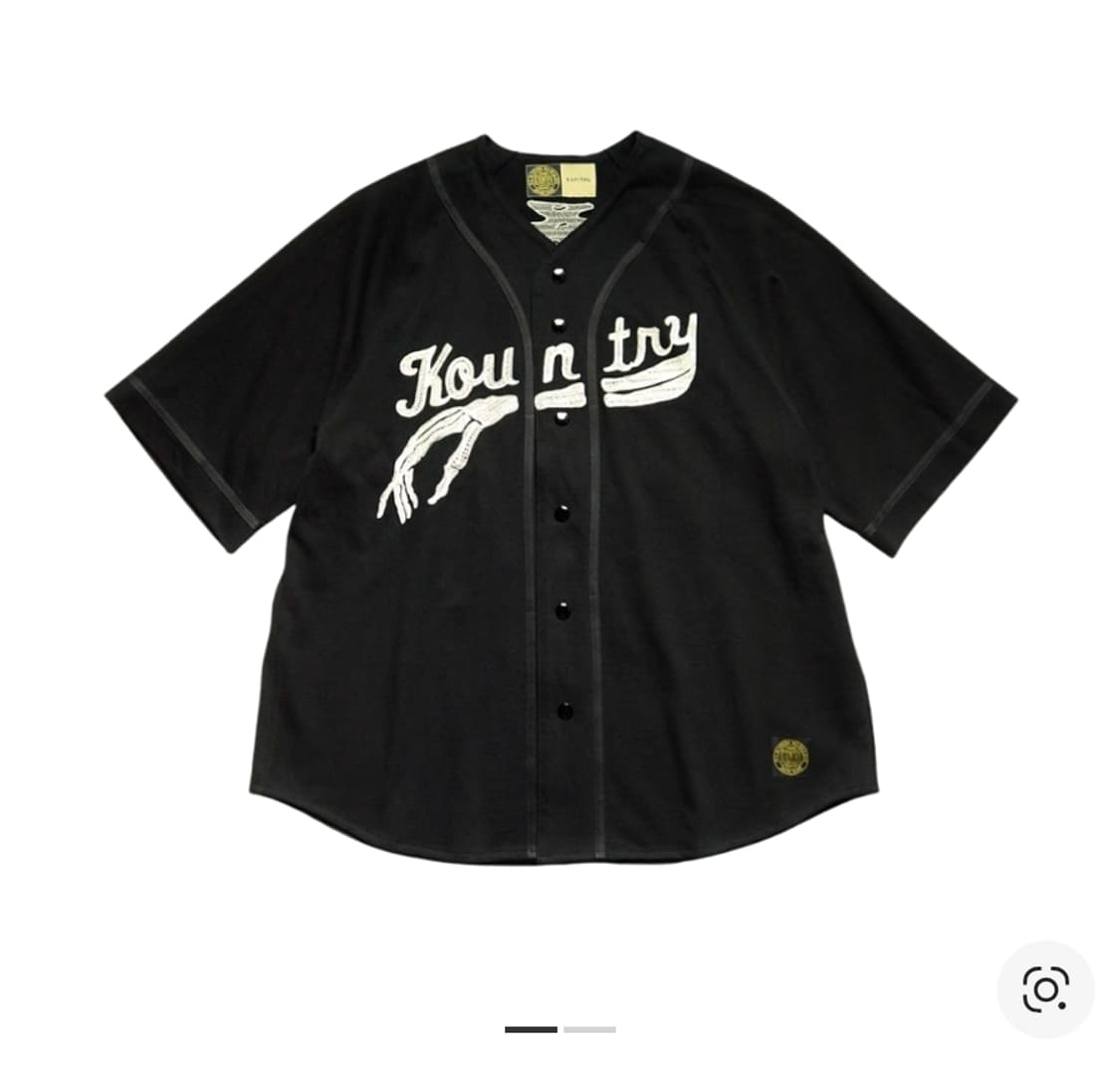 캐피탈 베이스볼 본 셔츠 블랙 상품이미지1