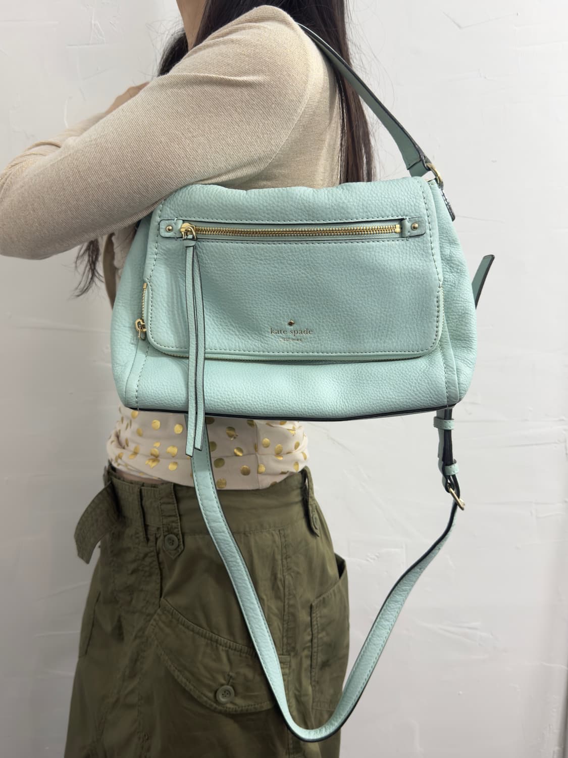 kate spade mint leather bag 상품이미지1