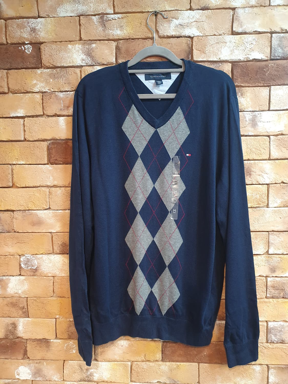 새상품)타미힐피거 아가일 니트 남성  상품이미지1