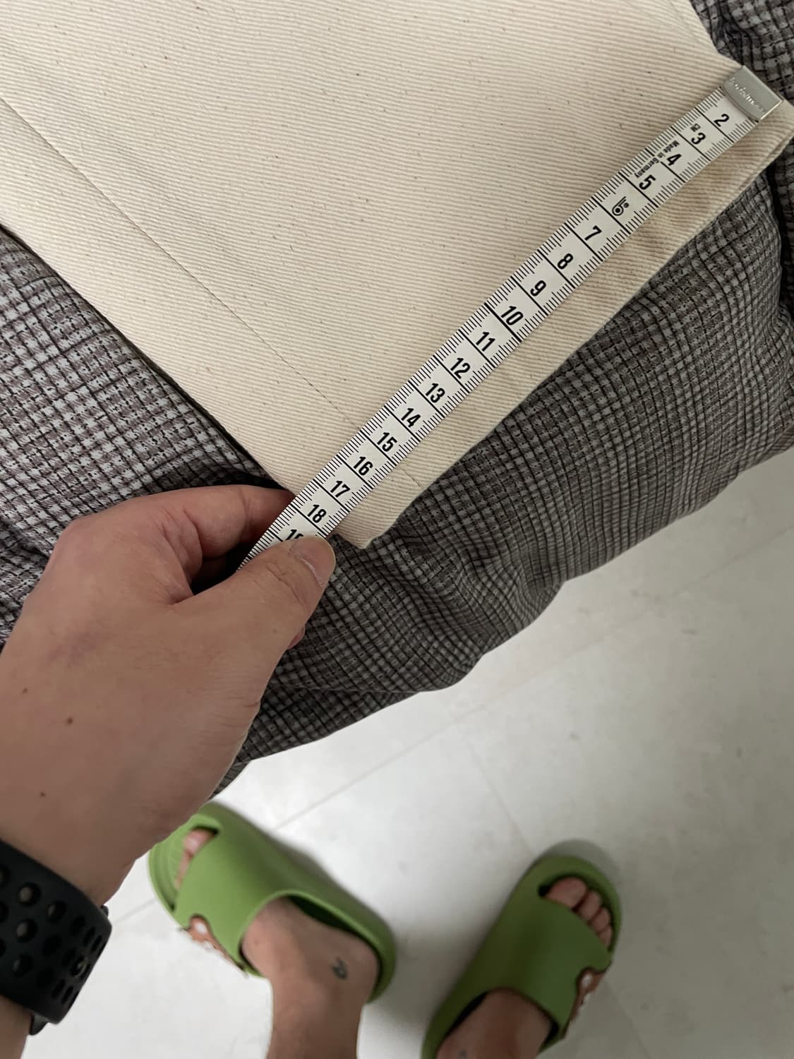 인스턴트 데님 아이보리 팬츠 28새상품 상품이미지7