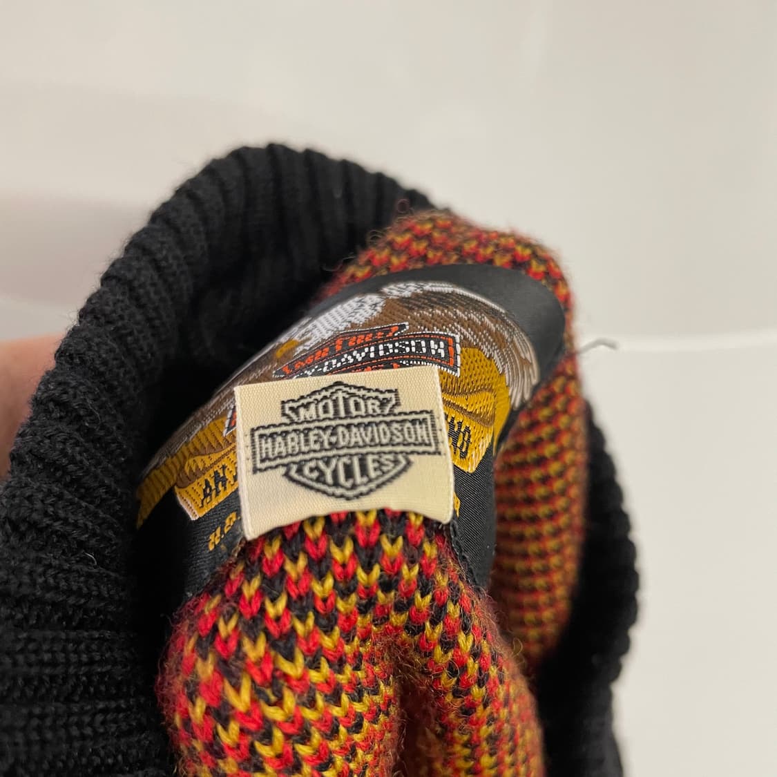 90s 할리 데이비슨 플레임 니트집업 상품이미지9