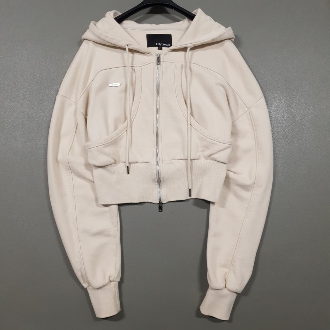 여성 F) 시티브리즈 신형 22FW 더블지퍼 후드집업 자켓 라이트 베이지 상품이미지2