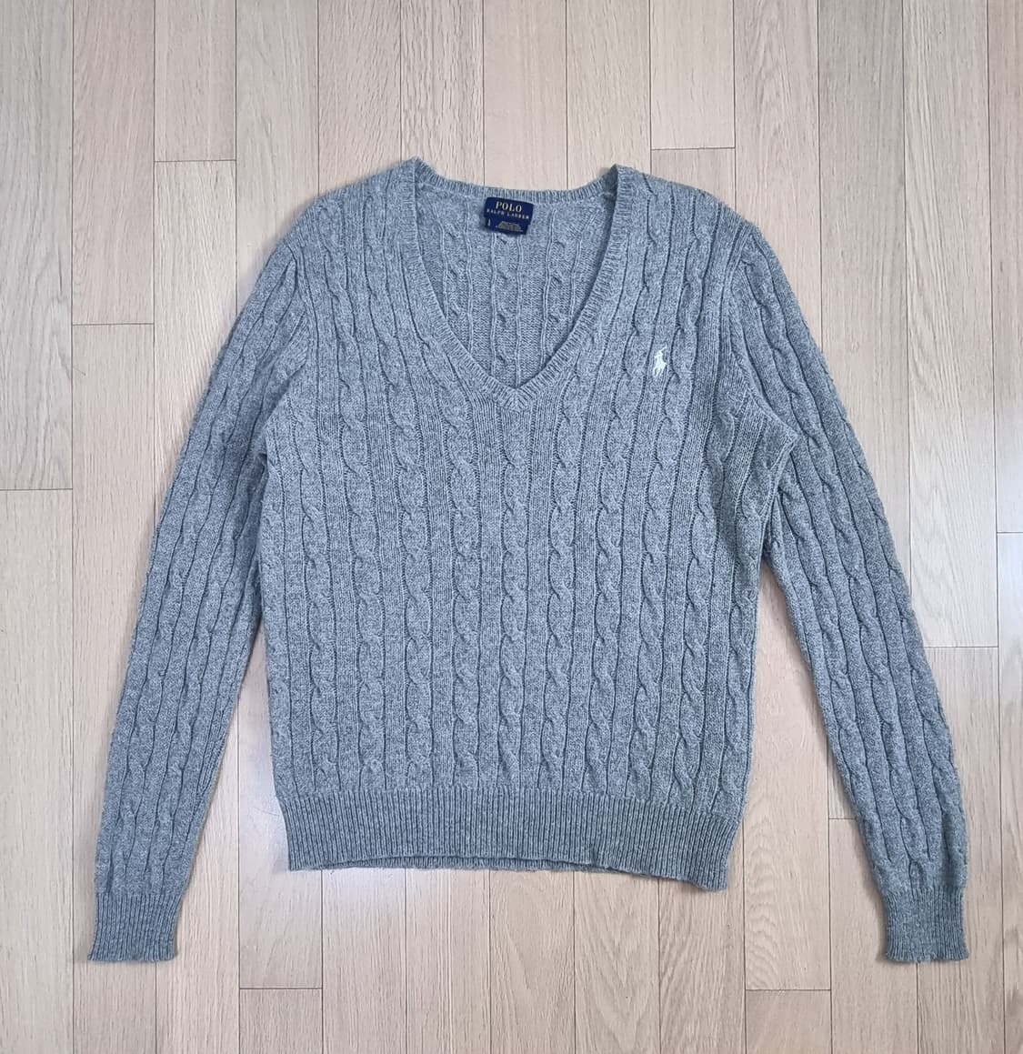 폴로랄프로렌 V넥 울90,캐시미어 10% 니트 L _ 여성 상품이미지1