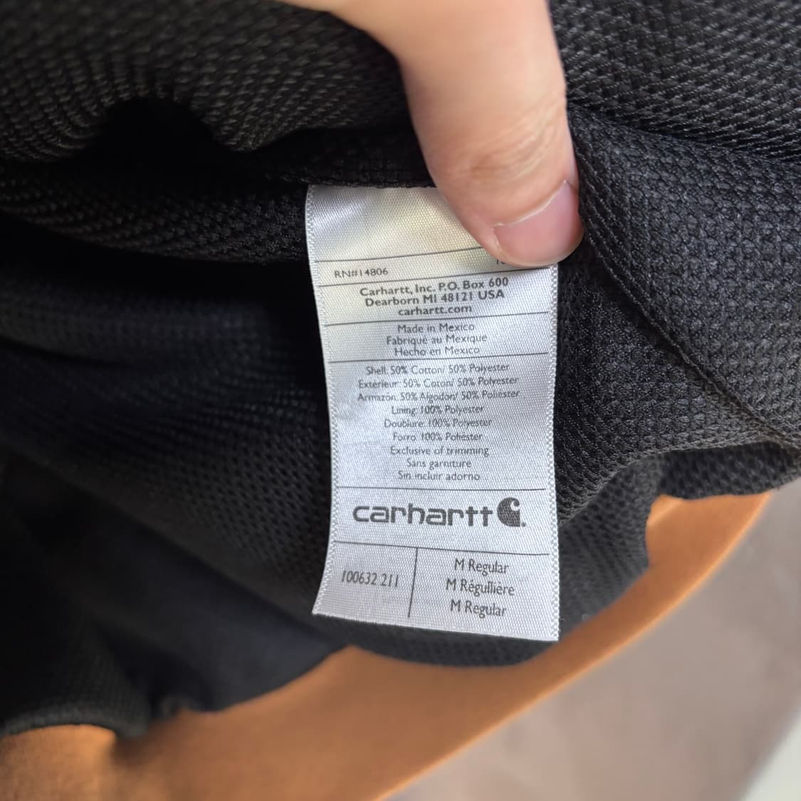 칼하트 써멀 후드집업 카멜 된장 상품이미지3