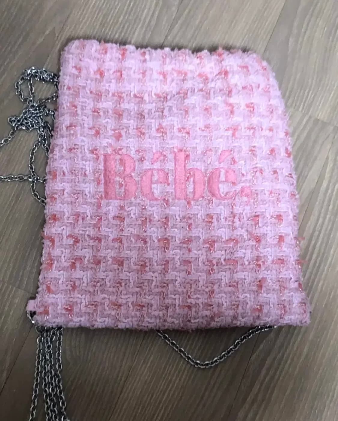 누아르나인 핑크 트위드체인백 상품이미지2