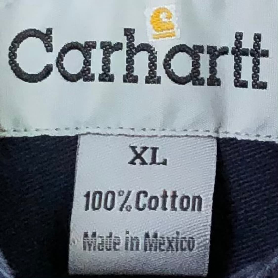 XL 칼하트 네이비 워크 셔츠 상품이미지3