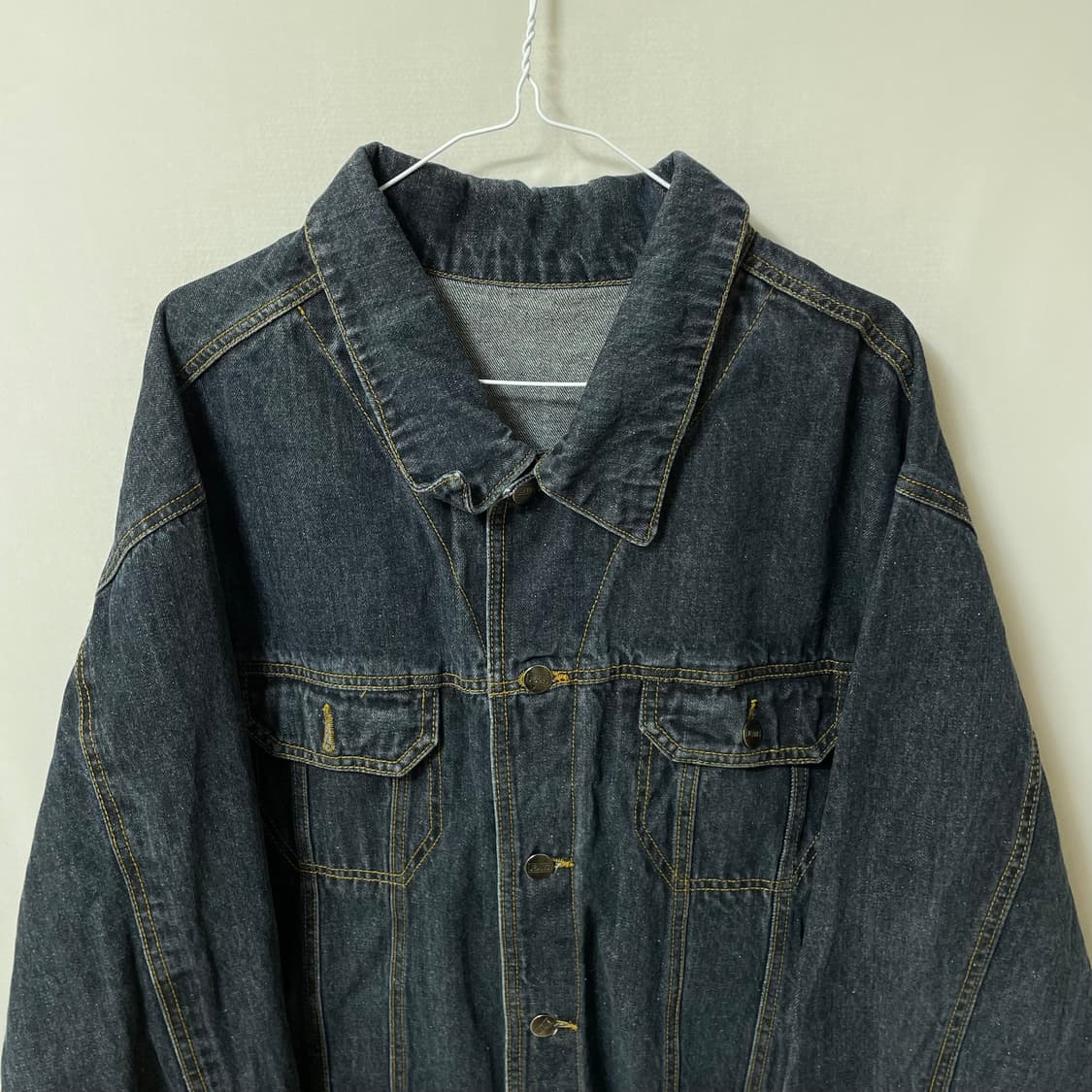 [ XXL ] 남성 오버사이즈 트러커 데님 청자켓 상품이미지2