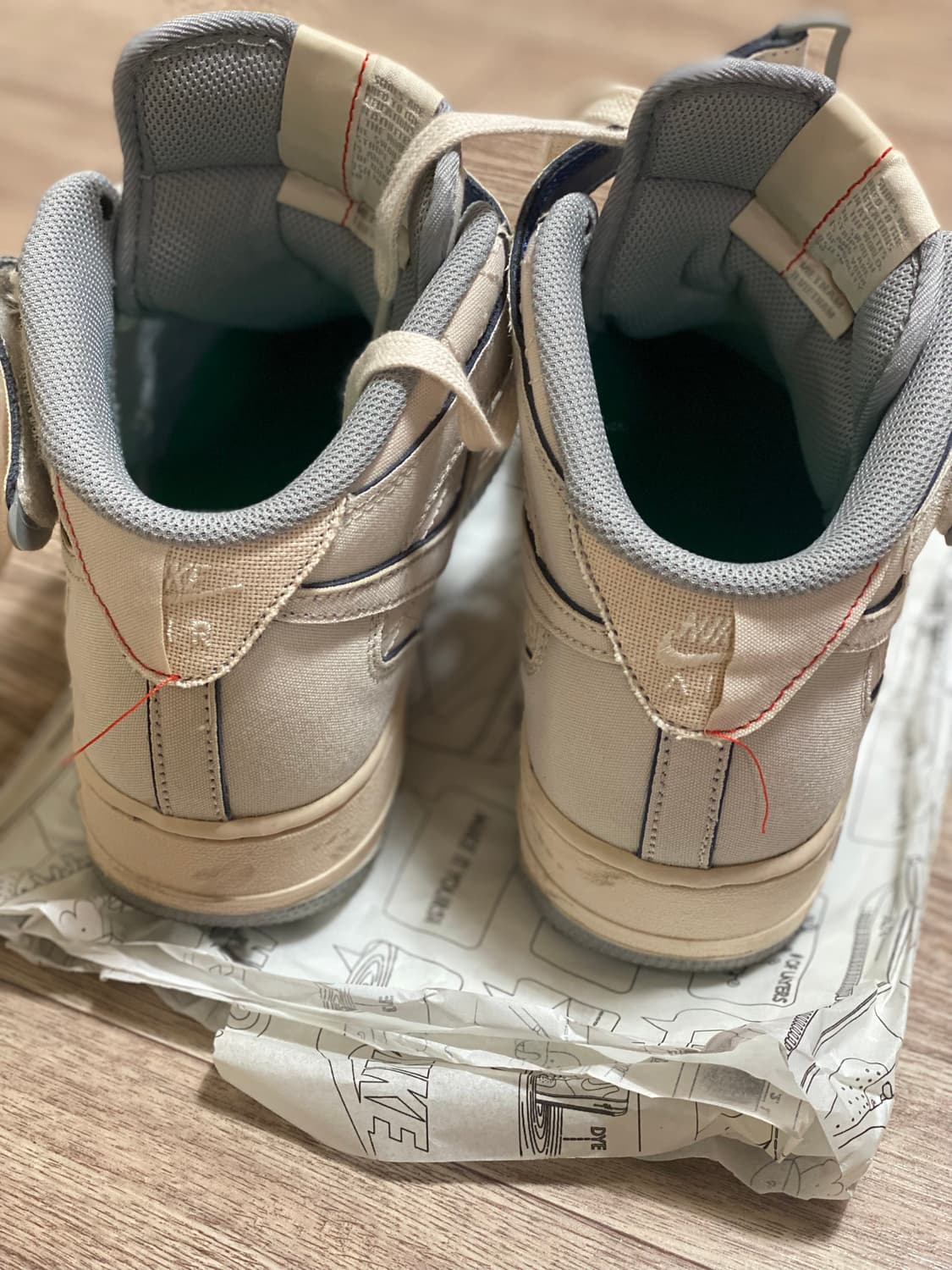 AIRFORCE 1 MID ‘07 펄화이트 +바조우끈 상품이미지6