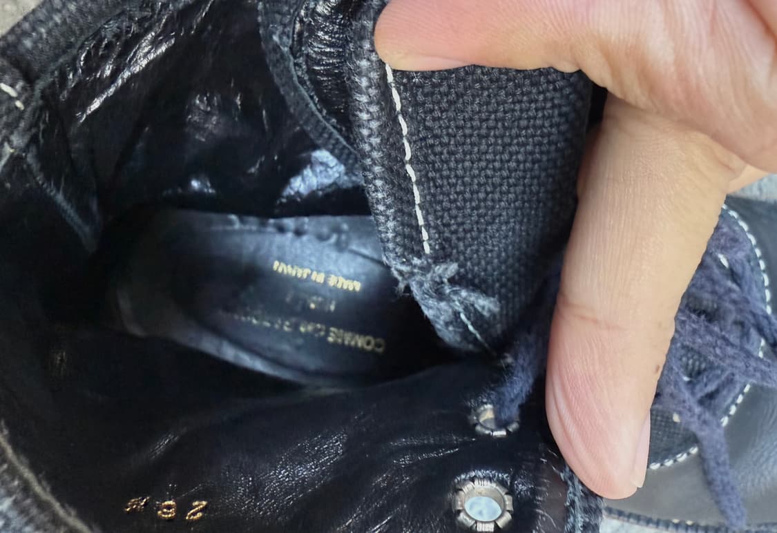 꼼데가르송 옴므 스티치 이중 도킹 부츠 상품이미지7