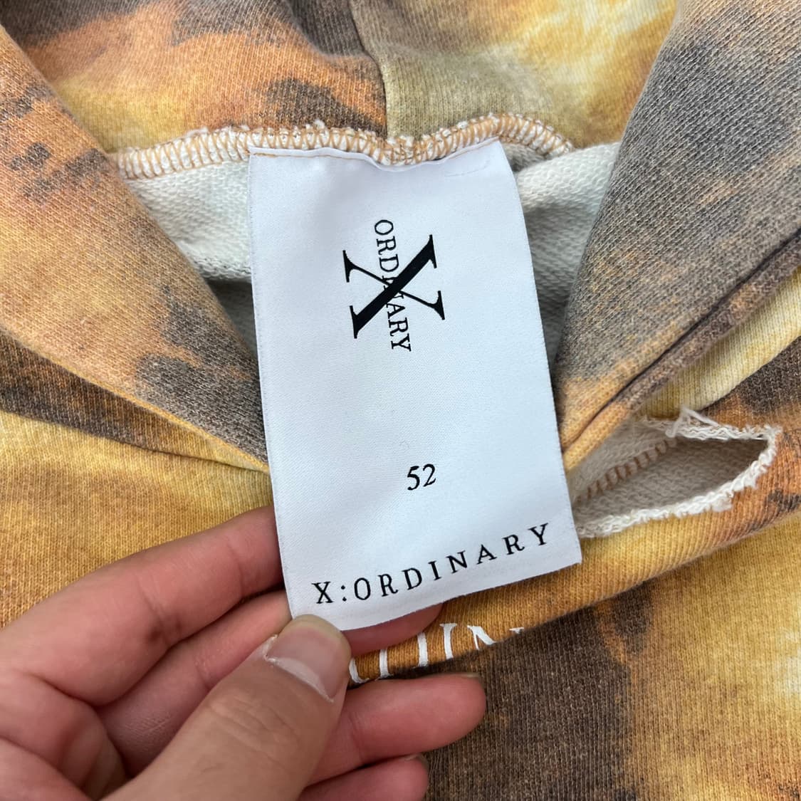 엑스오디너리 데미지드 크롭 커스텀 후디 상품이미지4