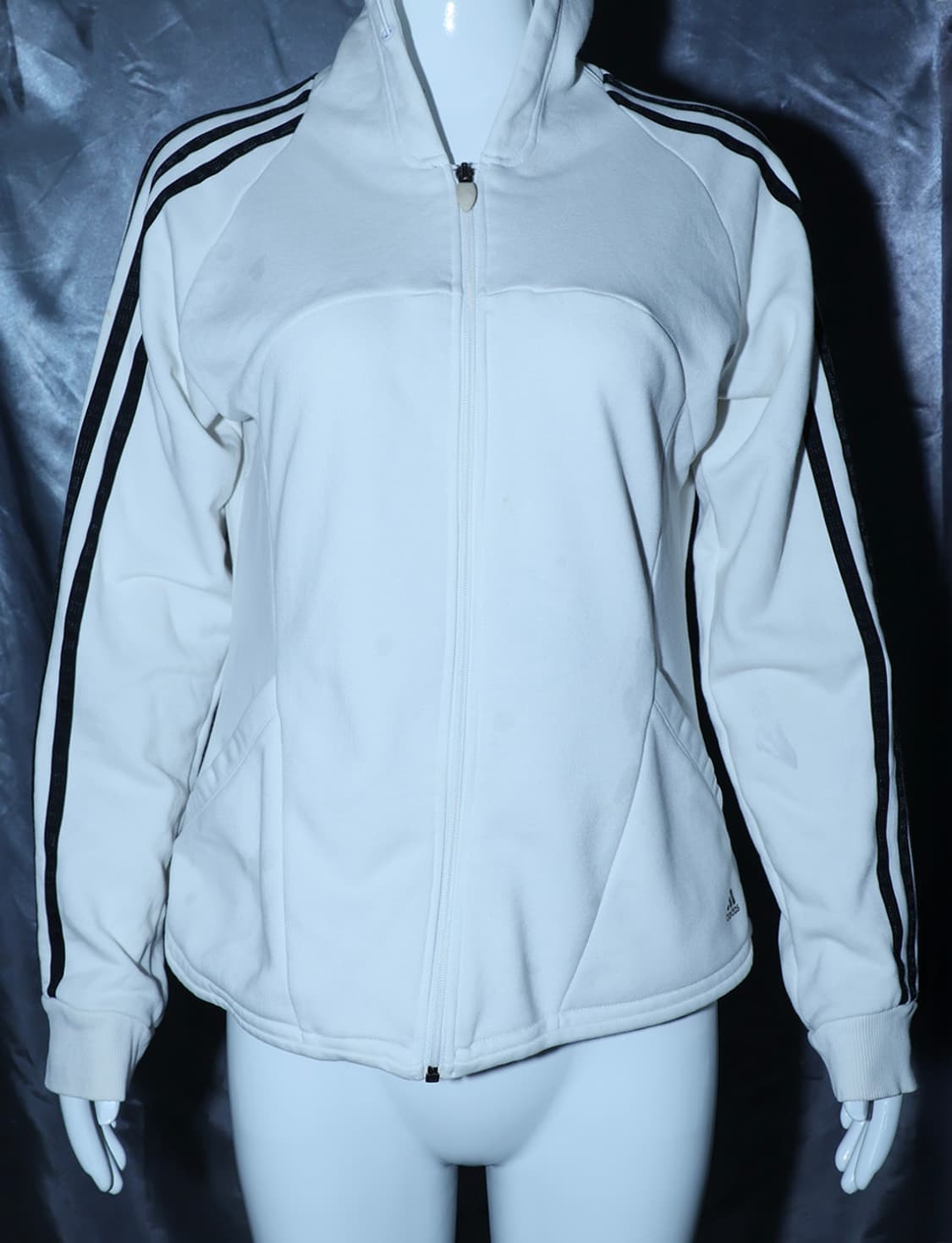 Adidas Climalite 화이트 트랙 후드 집업 상품이미지1