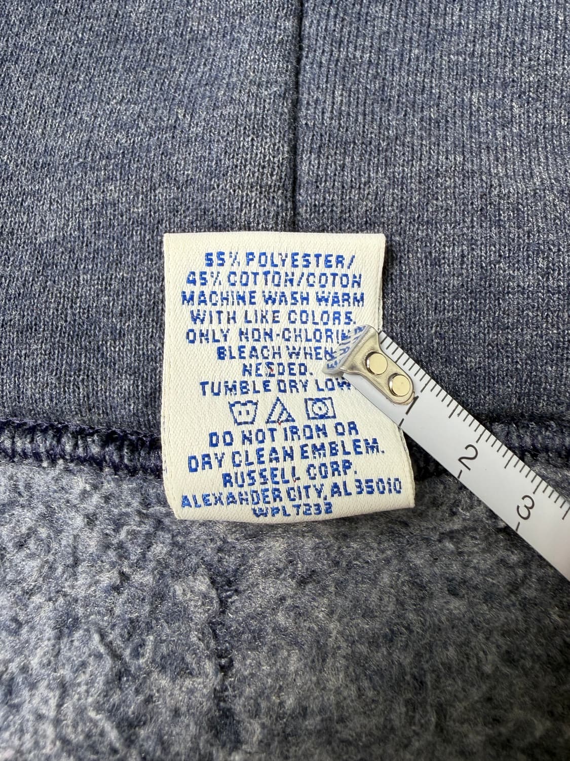 90s Russell Zip Up Hoodie (charcoal blue 상품이미지4