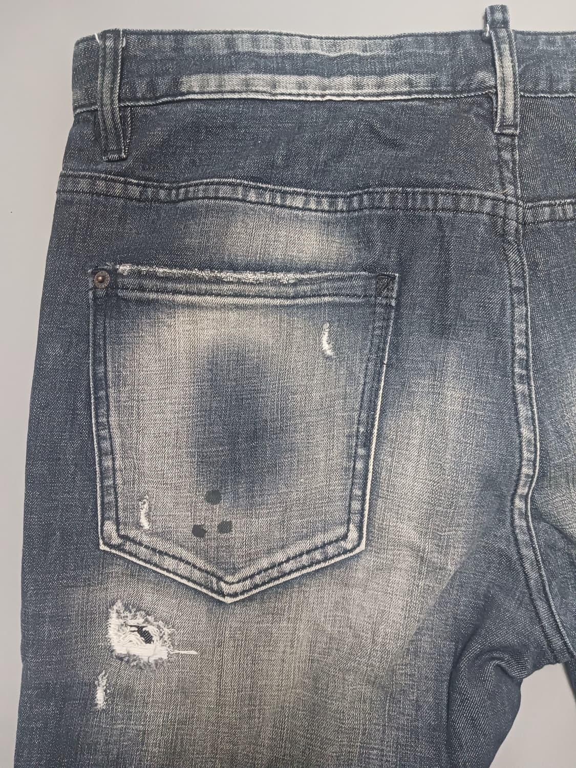 [36] 디스퀘어드2 디스워싱 슬림 블랙진 청바지 상품이미지8