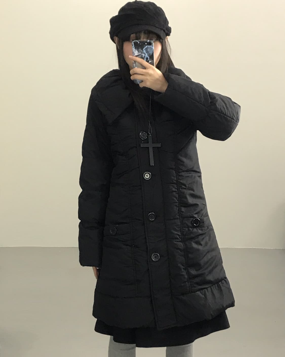 Jpn Black Puffer Midi Jackets 상품이미지2