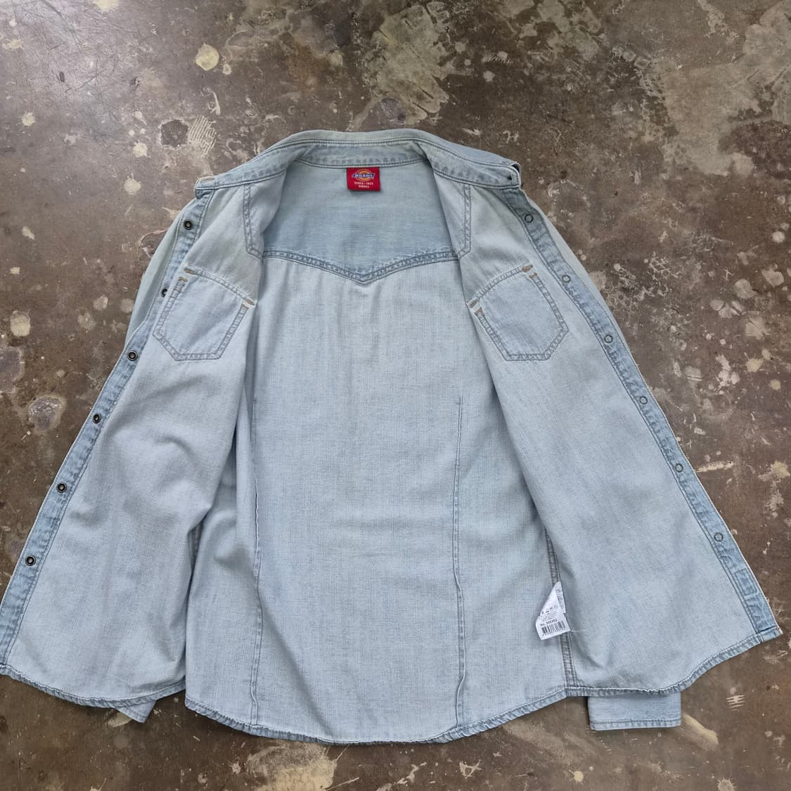 S) 디키즈 데님셔츠 청남방 웨스턴셔츠 아메카지 워크웨어 상품이미지6