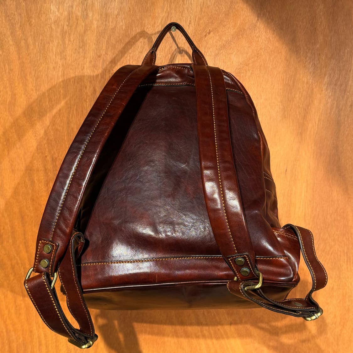 이태리 풀그레인 베지터블 카우레더 백팩 럭색 상품이미지6