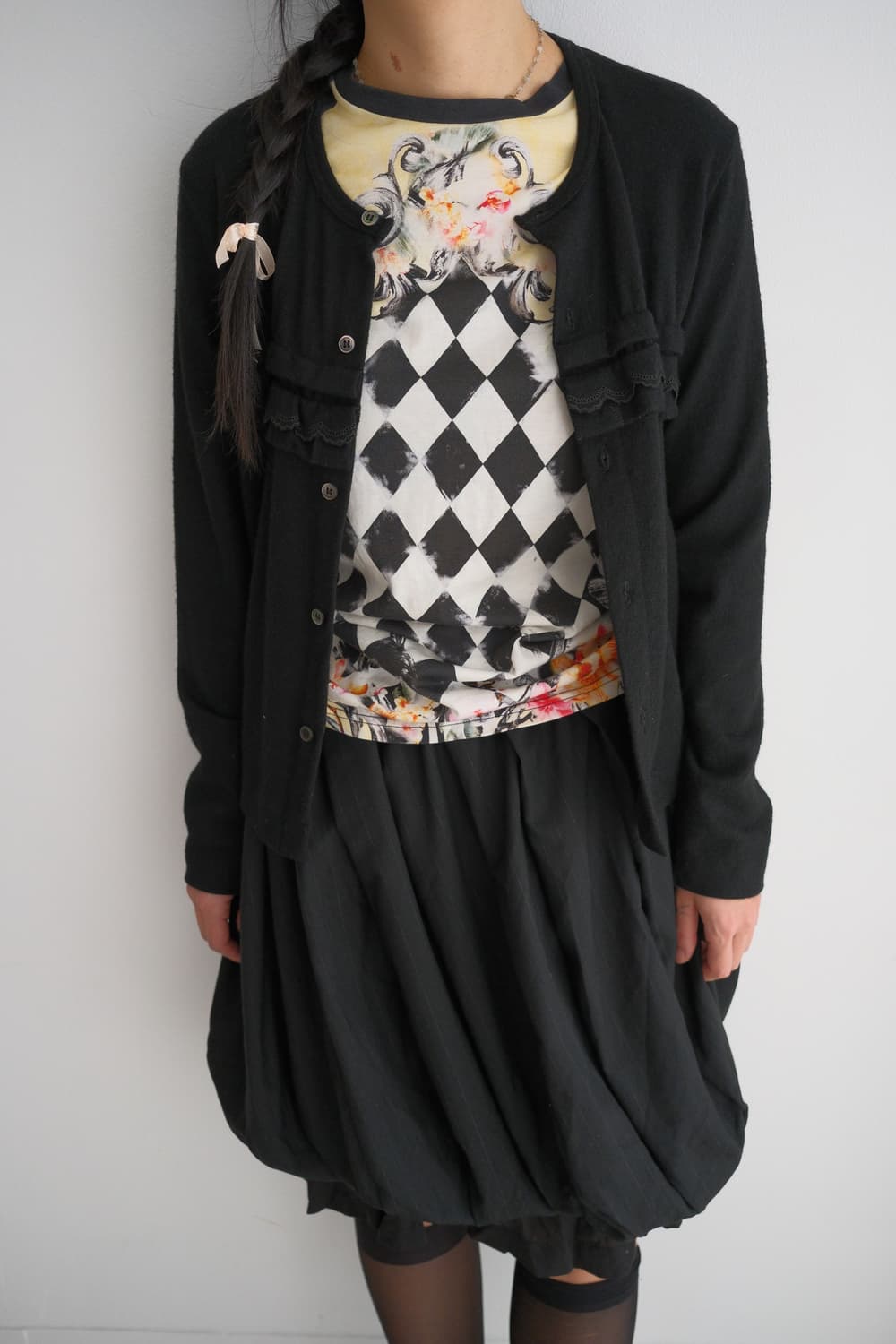 Frill wool cardigan 상품이미지3