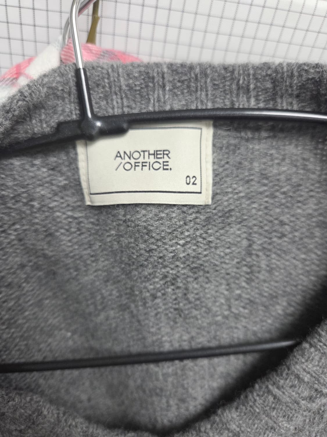 어나더오피스 22AW 건지 가디건 헤더 그레이 상품이미지4