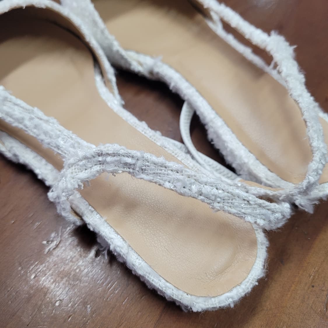 여성용 트위드 플랫 슈즈240 상품이미지4