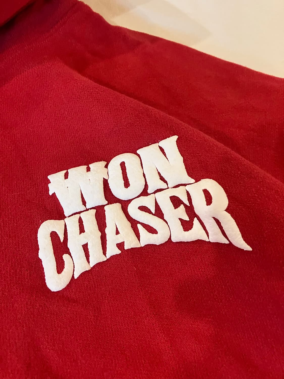 희귀) WON CHASER 원체이서 후드티 레드 상품이미지5