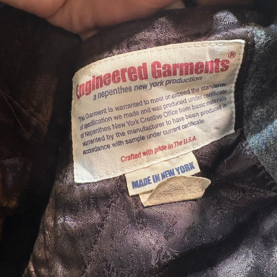 [XS] ENGINEERED GARMENTS 엔지니어드 가먼츠 블레이저 상품이미지8