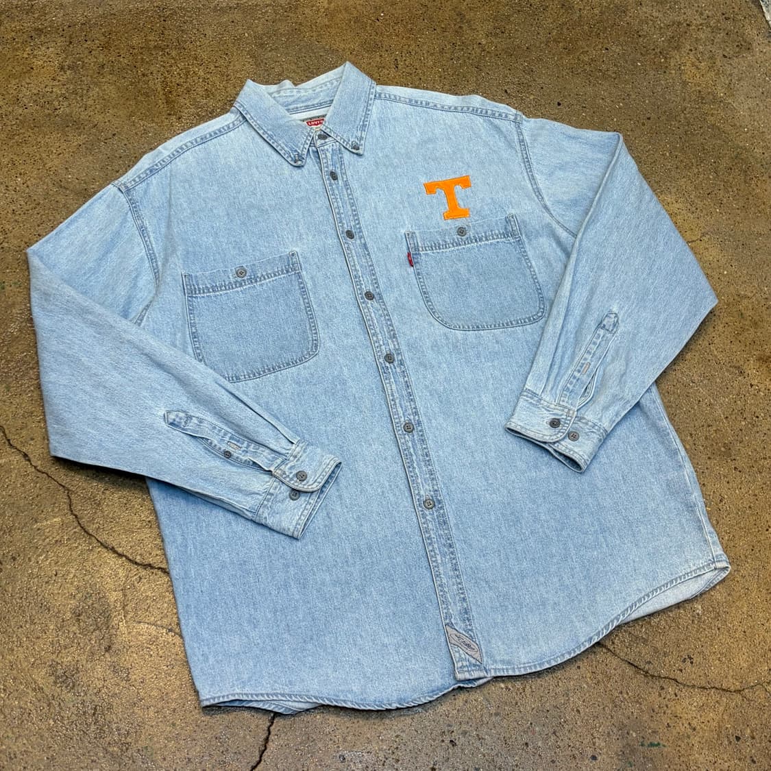 90s 미국빈티지 리바이스 청남방 데님셔츠 테네시 청셔츠 상품이미지2
