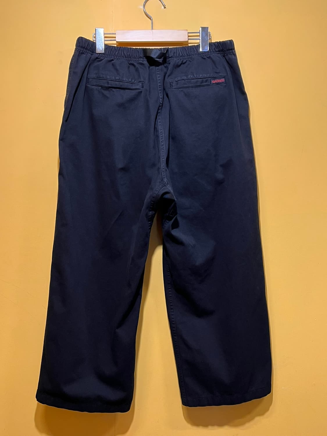 [L] 그라미치 와이드 팬츠 블랙 코튼 이지 벨트 상품이미지6