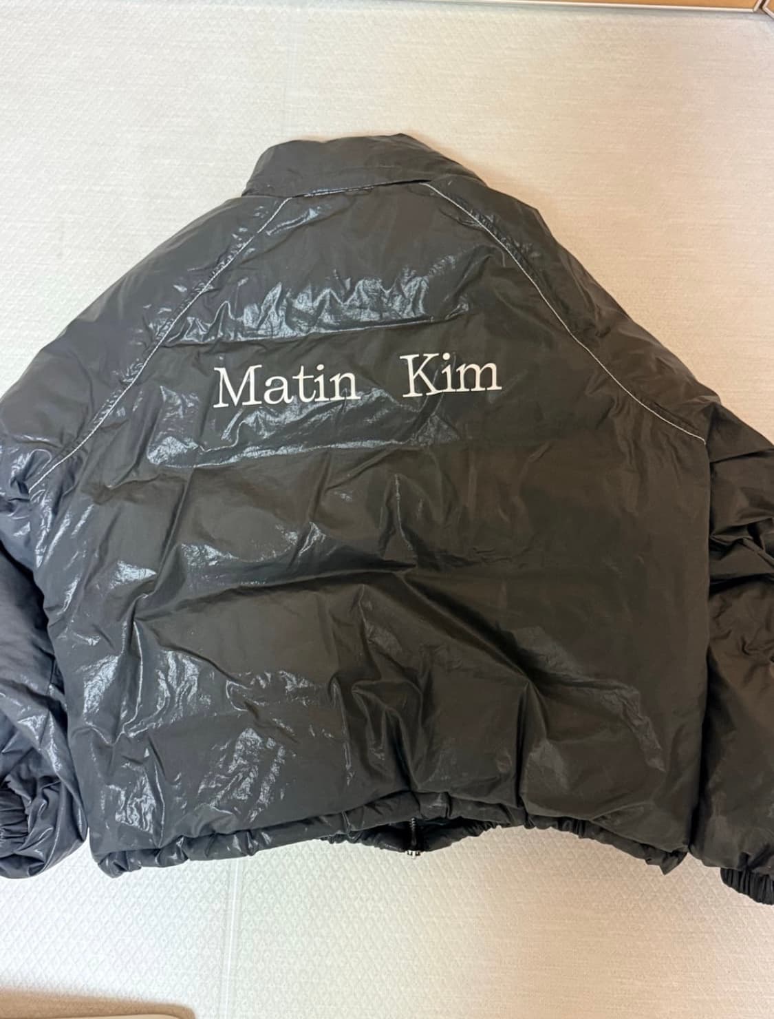 마뗑킴 숏패딩 차콜 상품이미지3