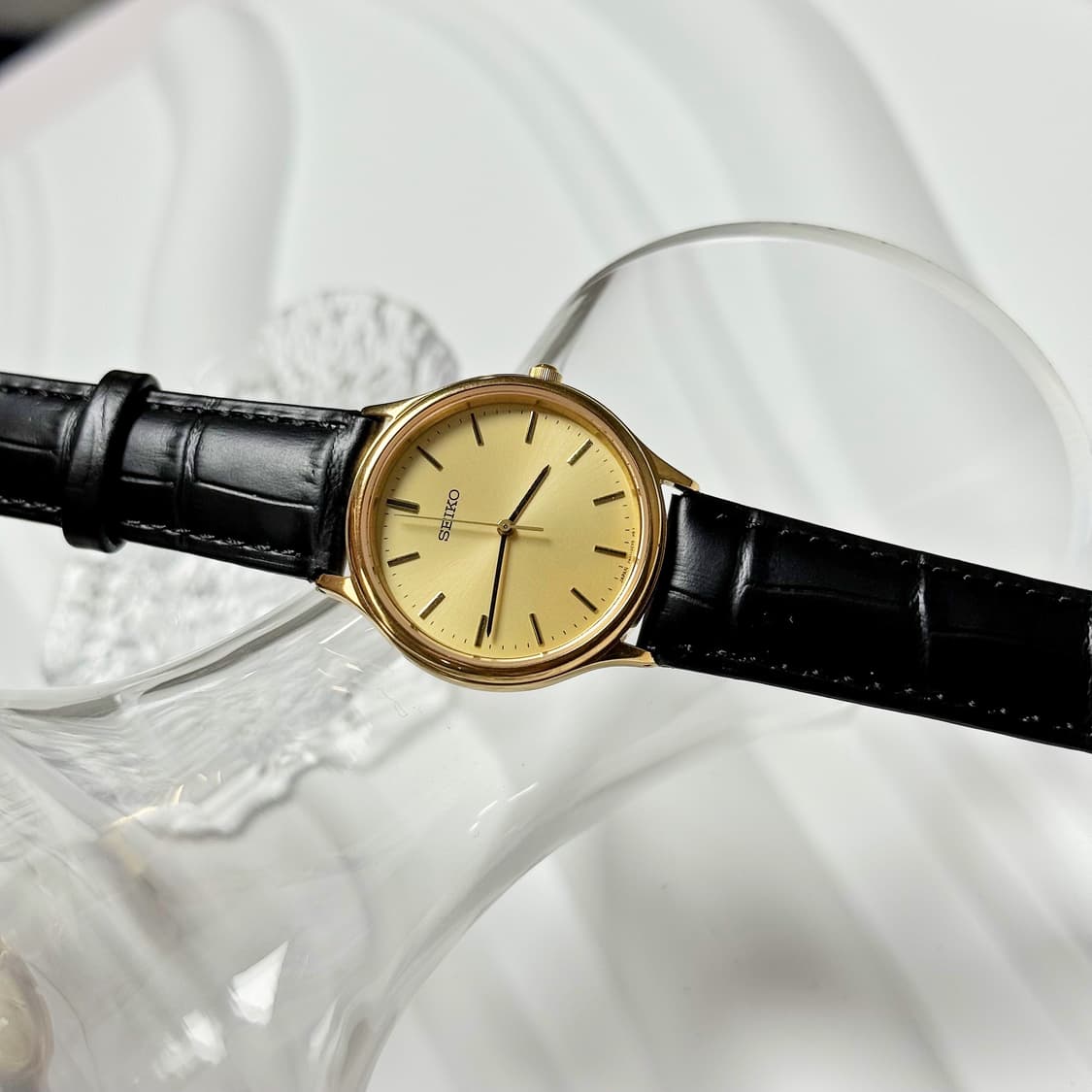 80's 90's 세이코 빈티지 골드 드레스 워치 상품이미지4