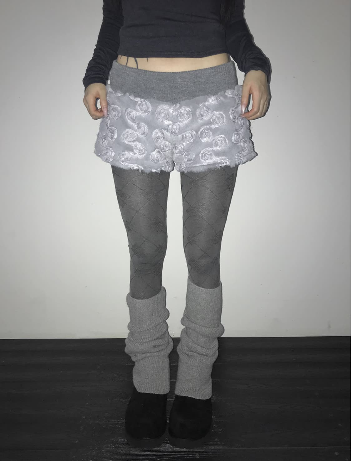 디에어타운 레그워머 wool leg warmer grey 상품이미지1