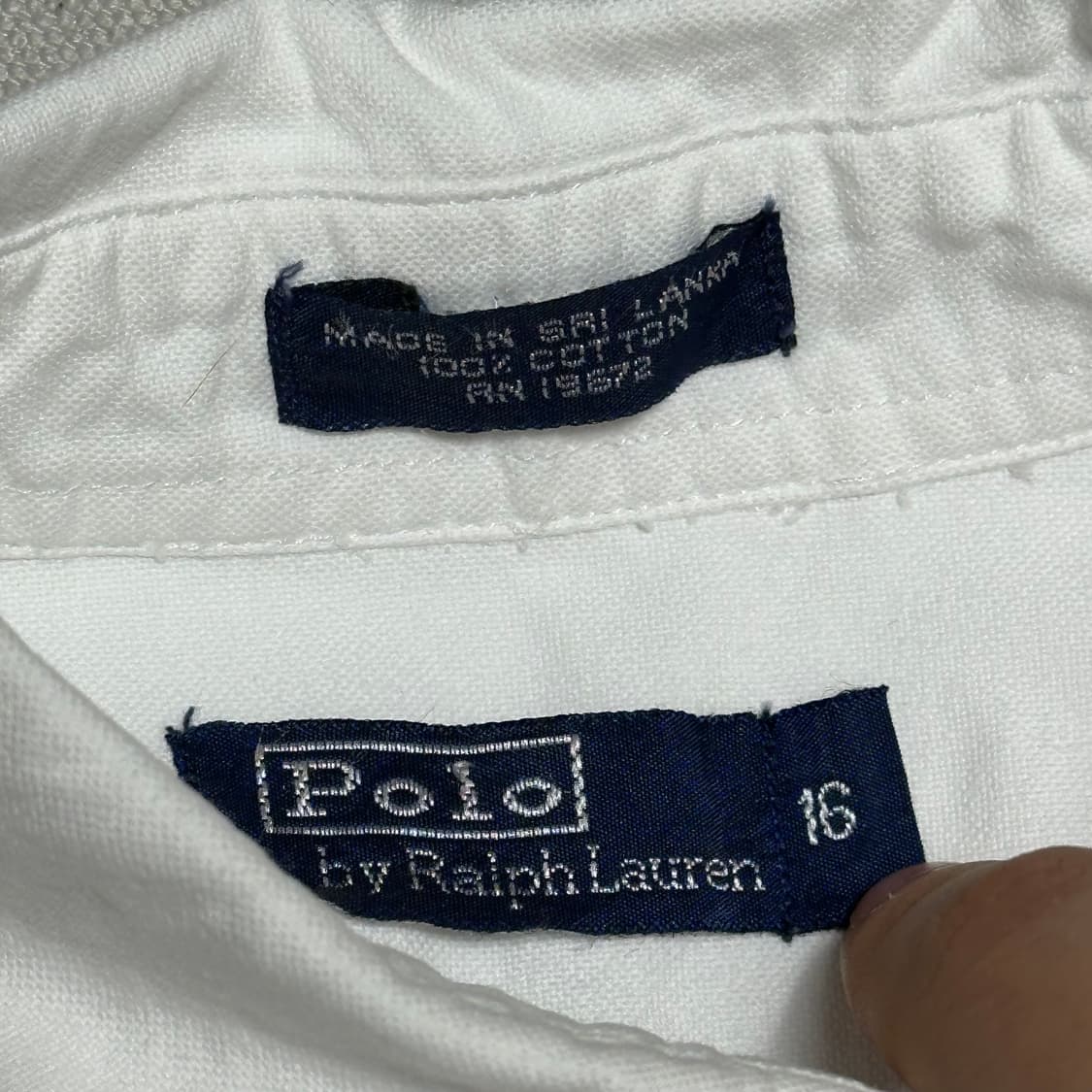 16 폴로랄프로렌 화이트 코튼 셔츠 상품이미지4
