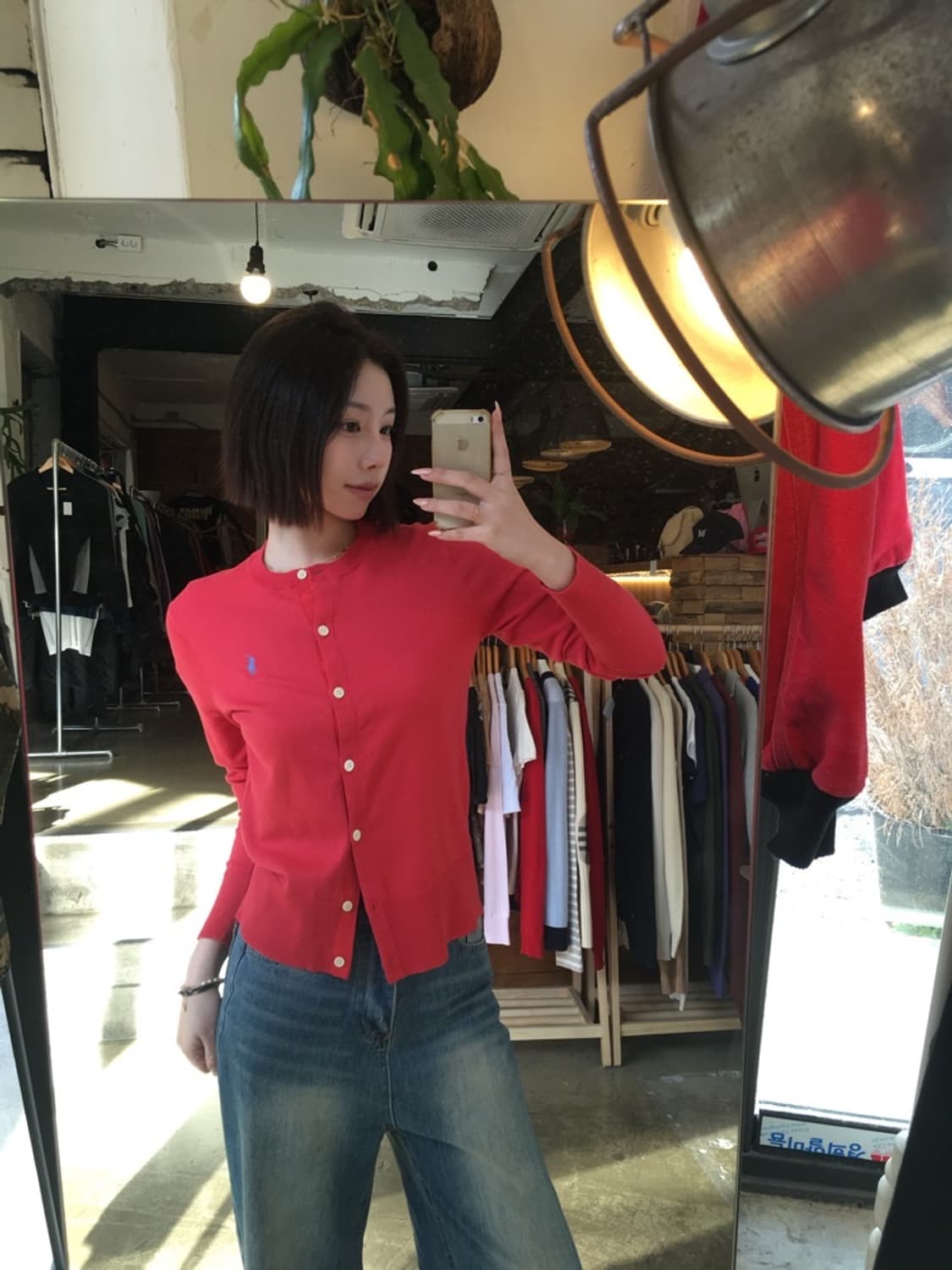 16431 - 폴로 랄프로렌 레드 가디건 (피마 코튼) 상품이미지1