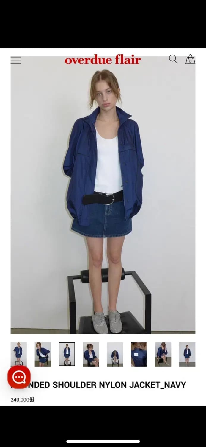 오버듀플레어 ROUNDED SHOULDER NYLON JACKET 상품이미지1
