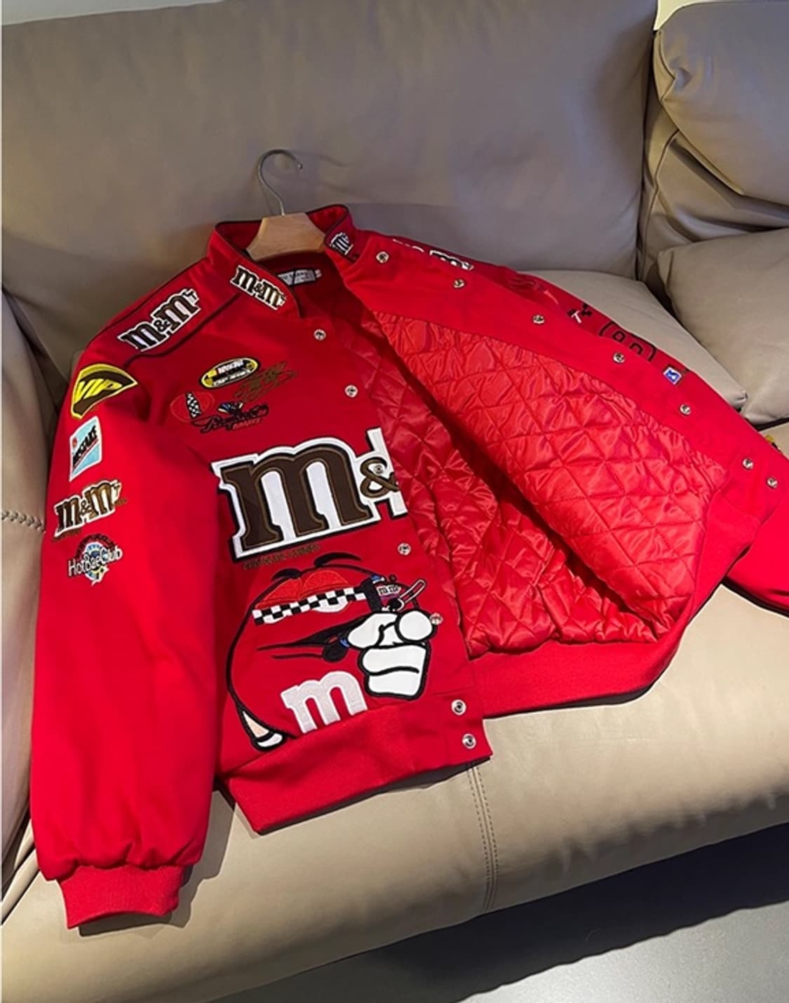 m&m Nascar 레이싱 자켓 빈티지 올드스쿨 스트릿 점퍼 에프원 F1 상품이미지4
