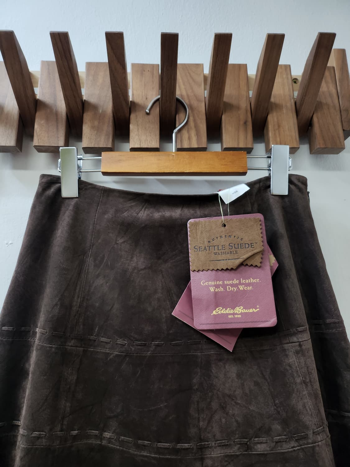 일본빈티지 에디바우어 스웨이드스커트(새상품) 상품이미지2