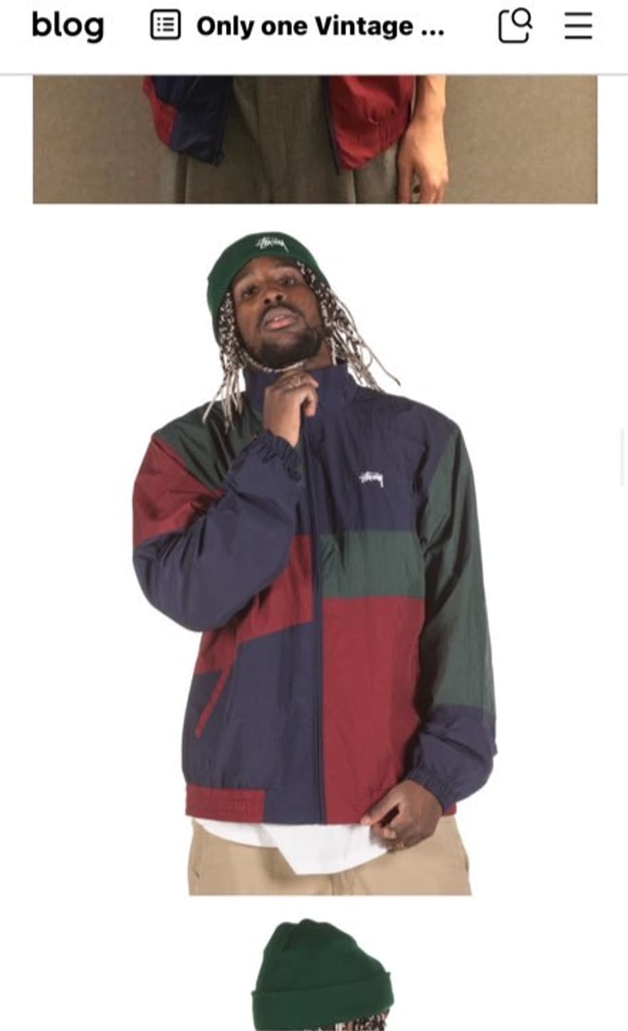 스투시 패널 트랙자켓 상품이미지1