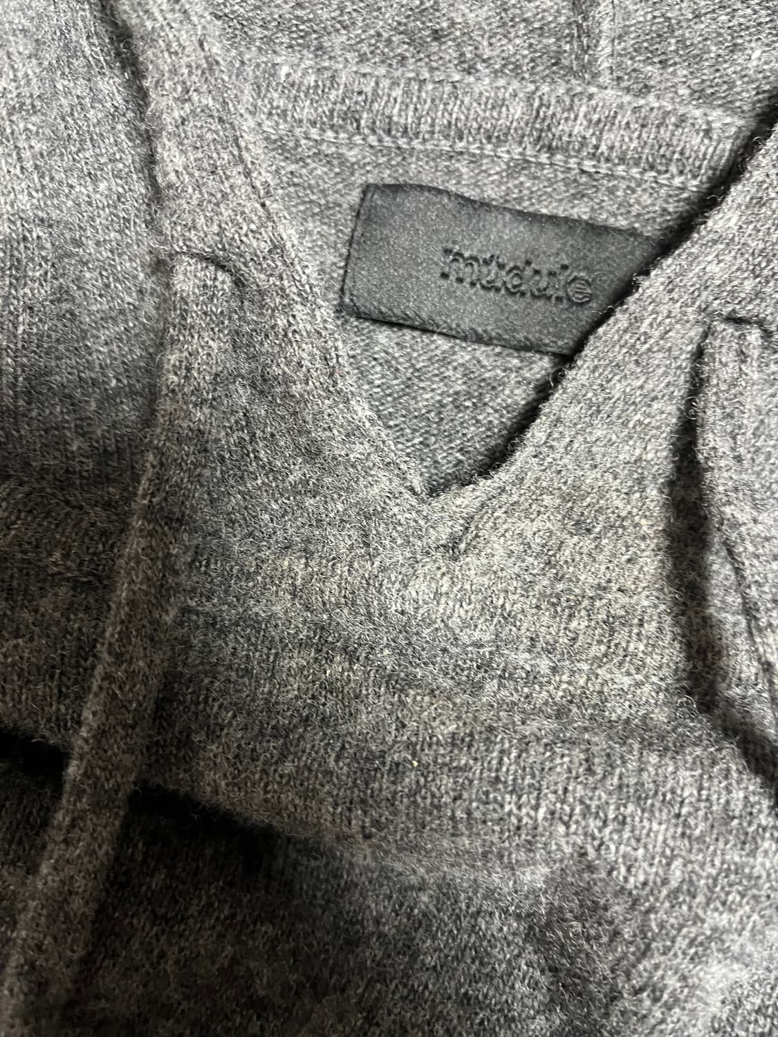 머듈 니트 후드 그레이 0사이즈 상품이미지2