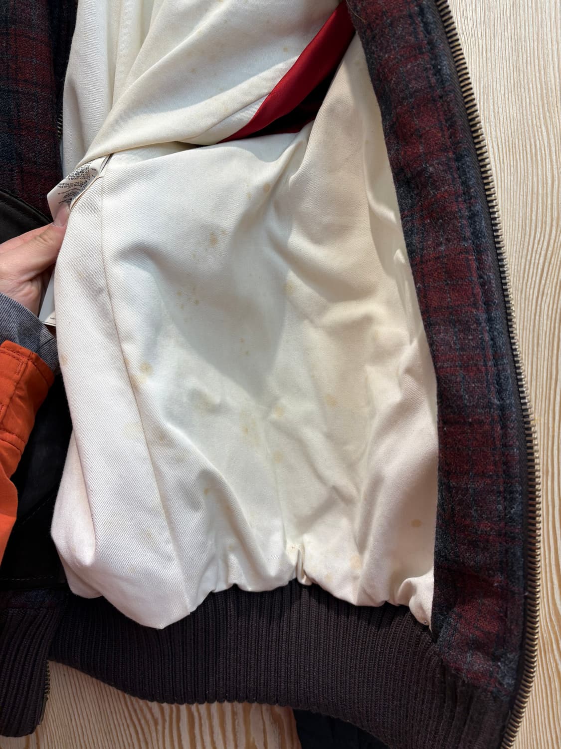 디스퀘어드2 레더배색 타탄체크 퀼팅 블루종  상품이미지10