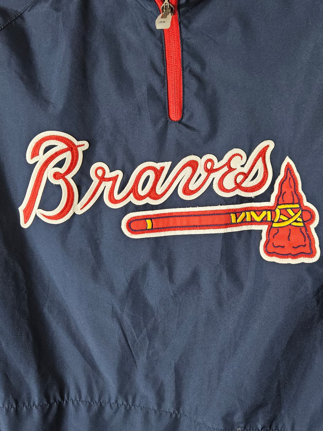 마제스틱 오리지널 애틀란타 아노락 바람막이 유니폼 져지 올드스쿨 M 상품이미지3