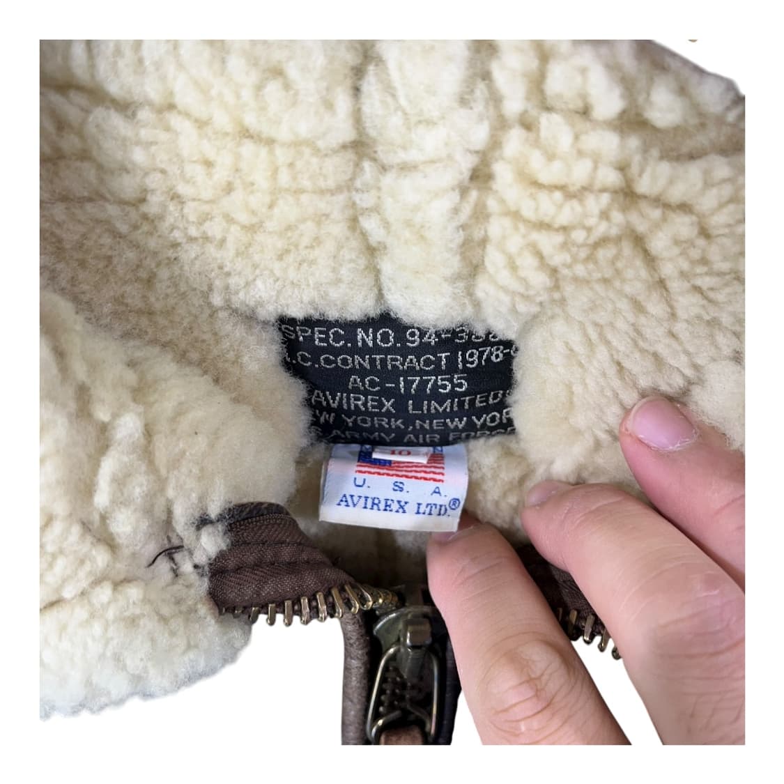 [Avirex] 아비렉스 USA B-6 무스탕 상품이미지5